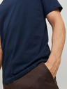 Jack & Jones Tmavomodré pánske základné tričko Jack & Jones Organic