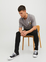 Jack & Jones Čierne pánske džínsy úzkeho strihu Jack & Jones Liam