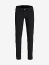 Jack & Jones Čierne pánske džínsy úzkeho strihu Jack & Jones Liam