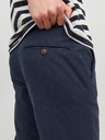 Jack & Jones Tmavomodré pánske skrátené chino nohavice Jack & Jones Marco
