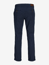 Jack & Jones Tmavomodré pánske skrátené chino nohavice Jack & Jones Marco