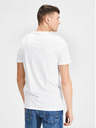 Jack & Jones Sada dvoch bielych pánskych tričiek Jack & Jones Basic s krátkym rukávom
