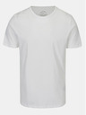 Jack & Jones Sada dvoch bielych pánskych tričiek Jack & Jones Basic s krátkym rukávom