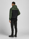 Jack & Jones Čierno-zelená pánska bunda Jack & Jones Rush