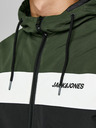 Jack & Jones Čierno-zelená pánska bunda Jack & Jones Rush