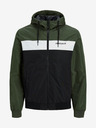 Jack & Jones Čierno-zelená pánska bunda Jack & Jones Rush