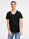 Jack & Jones Čierne základné tričko Jack & Jones Basic
