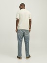 Jack & Jones Krémové pánske tričko Jack & Jones Frederiks JORFREDERIKSBERG