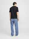 Jack & Jones Čierne pánske tričko Jack & Jones Frederiks