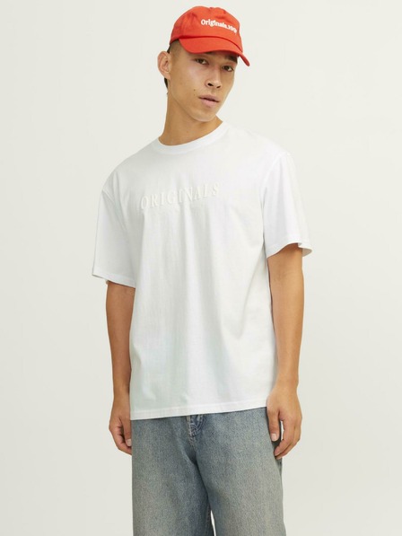 Jack & Jones Biele tričko Jack & Jones Frederiks pre mužov