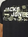 Jack & Jones Čierne pánske tričko Jack & Jones Outdoor