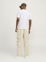 Jack & Jones Biele pánske tričko Jack & Jones Outdoor