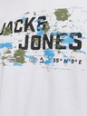 Jack & Jones Biele pánske tričko Jack & Jones Outdoor