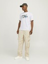 Jack & Jones Biele pánske tričko Jack & Jones Outdoor