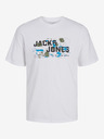 Jack & Jones Biele pánske tričko Jack & Jones Outdoor