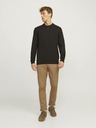 Jack & Jones Svetlohnedé pánske chino nohavice Jack & Jones Marco