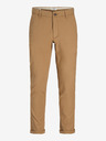 Jack & Jones Svetlohnedé pánske chino nohavice Jack & Jones Marco
