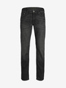 Jack & Jones Tmavo šedé pánske džínsy rovného strihu Jack & Jones Clark