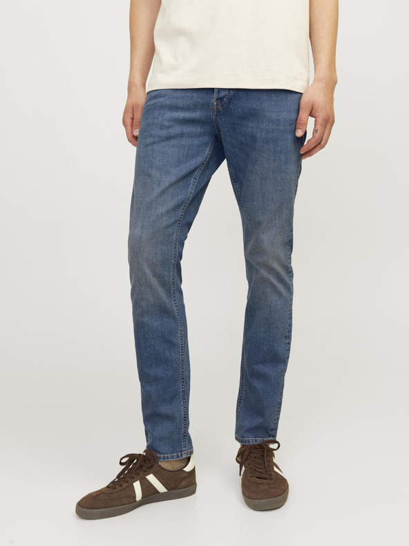 Jack & Jones Modré pánske slim fit džínsy Jack & Jones Glenn