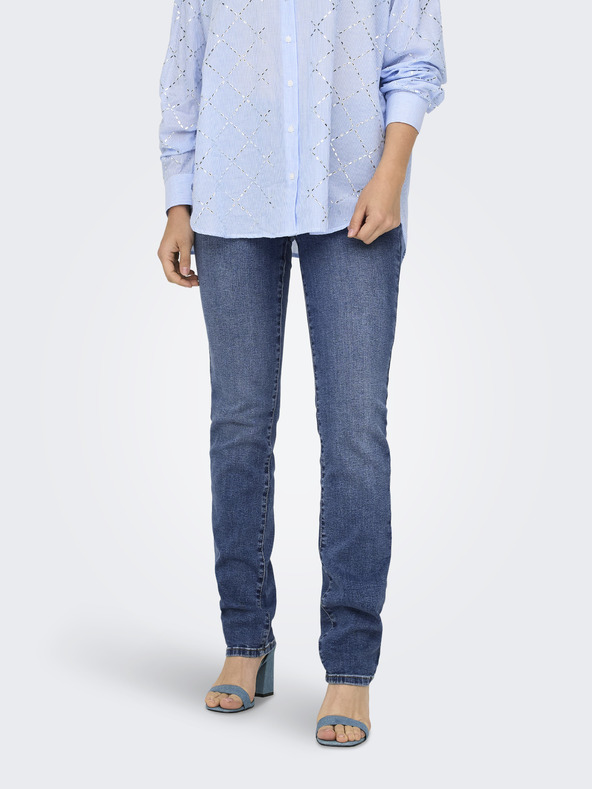 ONLY Modré dámske džínsy slim fit ONLY Sui