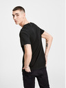 Jack & Jones Čierne tričko Jack & Jones s potlačou