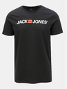 Jack & Jones Čierne tričko Jack & Jones s potlačou
