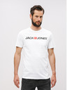 Jack & Jones Biele tričko Jack & Jones s potlačou