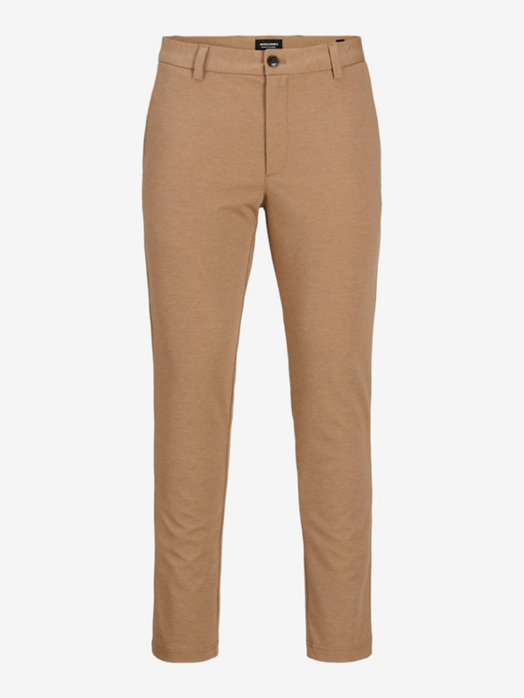Jack & Jones Hnedé pánske nohavice Jack & Jones Marco
