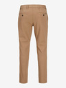 Jack & Jones Hnedé pánske nohavice Jack & Jones Marco