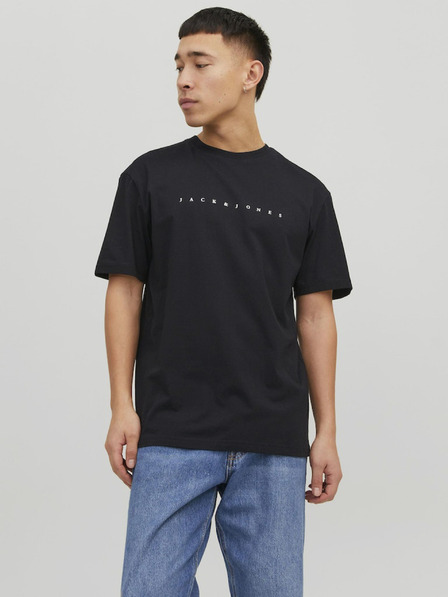 Jack & Jones Čierna pánska mikina s kapucňou Jack & Jones Star