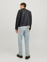 Jack & Jones Čierna pánska kožená bunda Jack & Jones Dylan