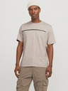 Jack & Jones Jack & Jones Fusion Béžové pánske tričko