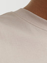 Jack & Jones Jack & Jones Fusion Béžové pánske tričko