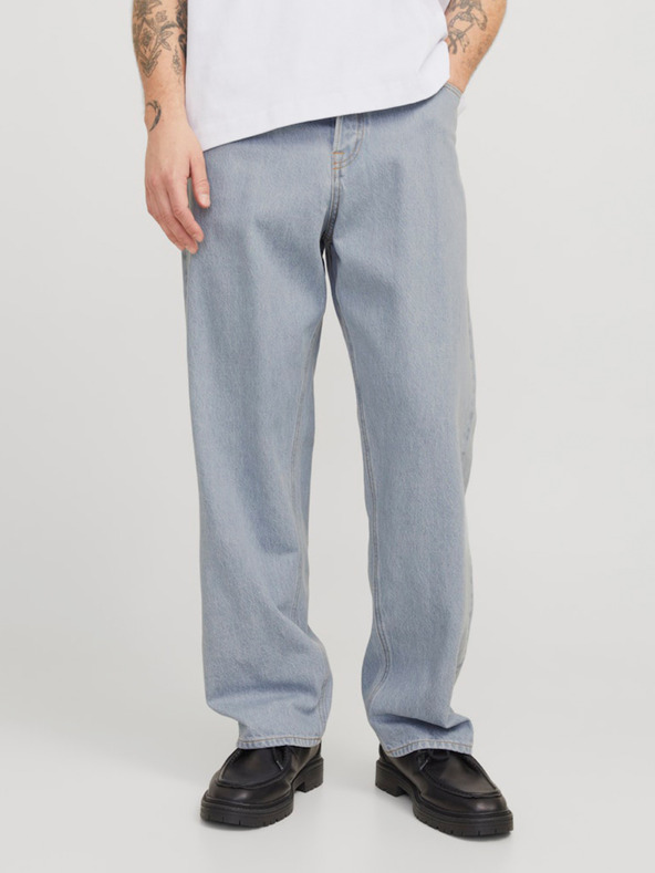 Jack & Jones Svetlomodré pánske džínsy Jack & Jones Alex baggy
