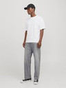 Jack & Jones Svetlošedé pánske voľné džínsy Jack & Jones Eddie