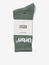Jack & Jones Súprava troch párov pánskych ponožiek bielej a zelenej farby Jack & Jones