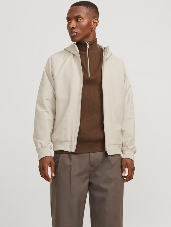Jack & Jones Pánska bunda Jack & Jones Perfect Beige
