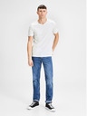 Jack & Jones Súprava dvoch bielych základných tričiek s výstrihom do V Jack & Jones