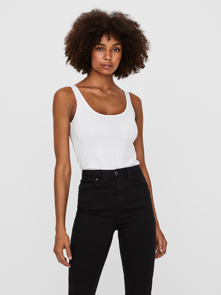 Vero Moda Biele základné tielko VERO MODA Maxi