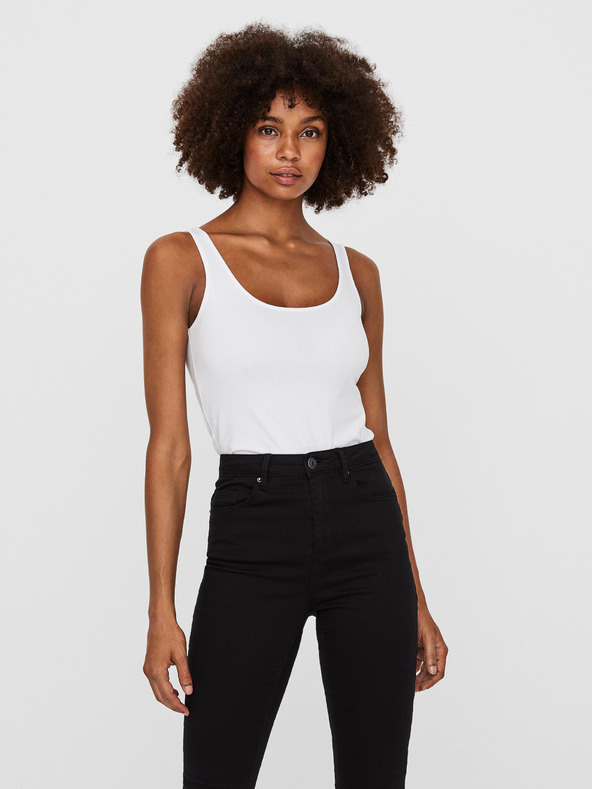Vero Moda Biele základné tielko VERO MODA Maxi