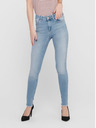 ONLY Modré skinny fit skrátené džínsy ONLY Blush