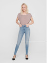 ONLY Modré skinny fit skrátené džínsy ONLY Blush