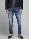 Jack & Jones Modré pánske džínsy rovného strihu Jack & Jones Mike