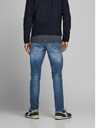 Jack & Jones Modré pánske džínsy rovného strihu Jack & Jones Mike