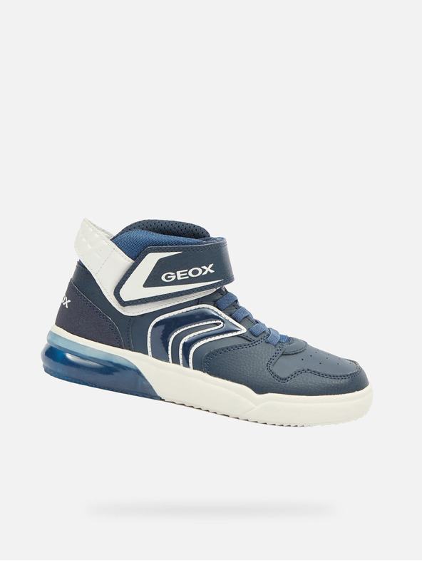 Geox Modré chlapčenské tenisky Geox Grayjay