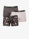 Lee Cooper Súprava troch pánskych boxeriek v čiernej a sivej farbe Lee Cooper