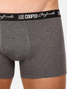 Lee Cooper Súprava troch pánskych boxeriek v čiernej a sivej farbe Lee Cooper