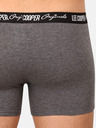 Lee Cooper Súprava troch pánskych boxeriek v čiernej a sivej farbe Lee Cooper
