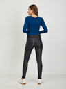 Orsay Čierne dámske koženkové skinny fit nohavice ORSAY