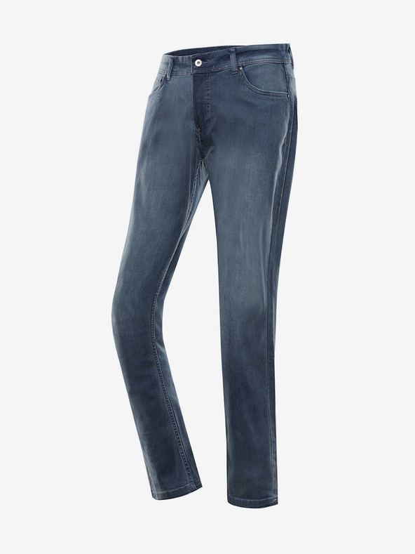 NAX Modré pánske slim fit džínsy NAX GERW